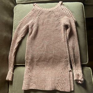 Pink knitted sweater